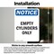 Signmission Empty Cylinders Only, 7 in W x Rectangle, Vinyl Decal OS-2PACK-NS-D-710-V-12022 - alternate 5